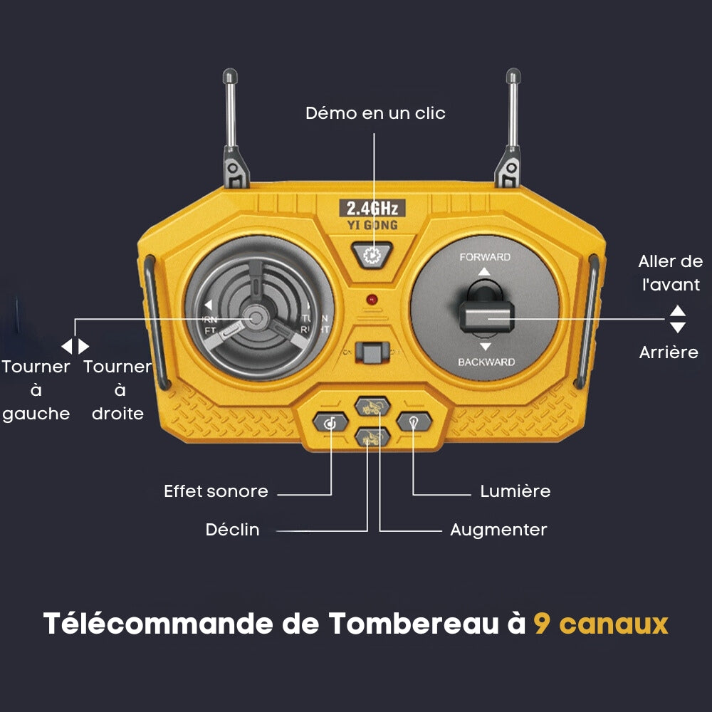 RealBuild™ - Jouet de Véhicule de Chantier Radiocommandé