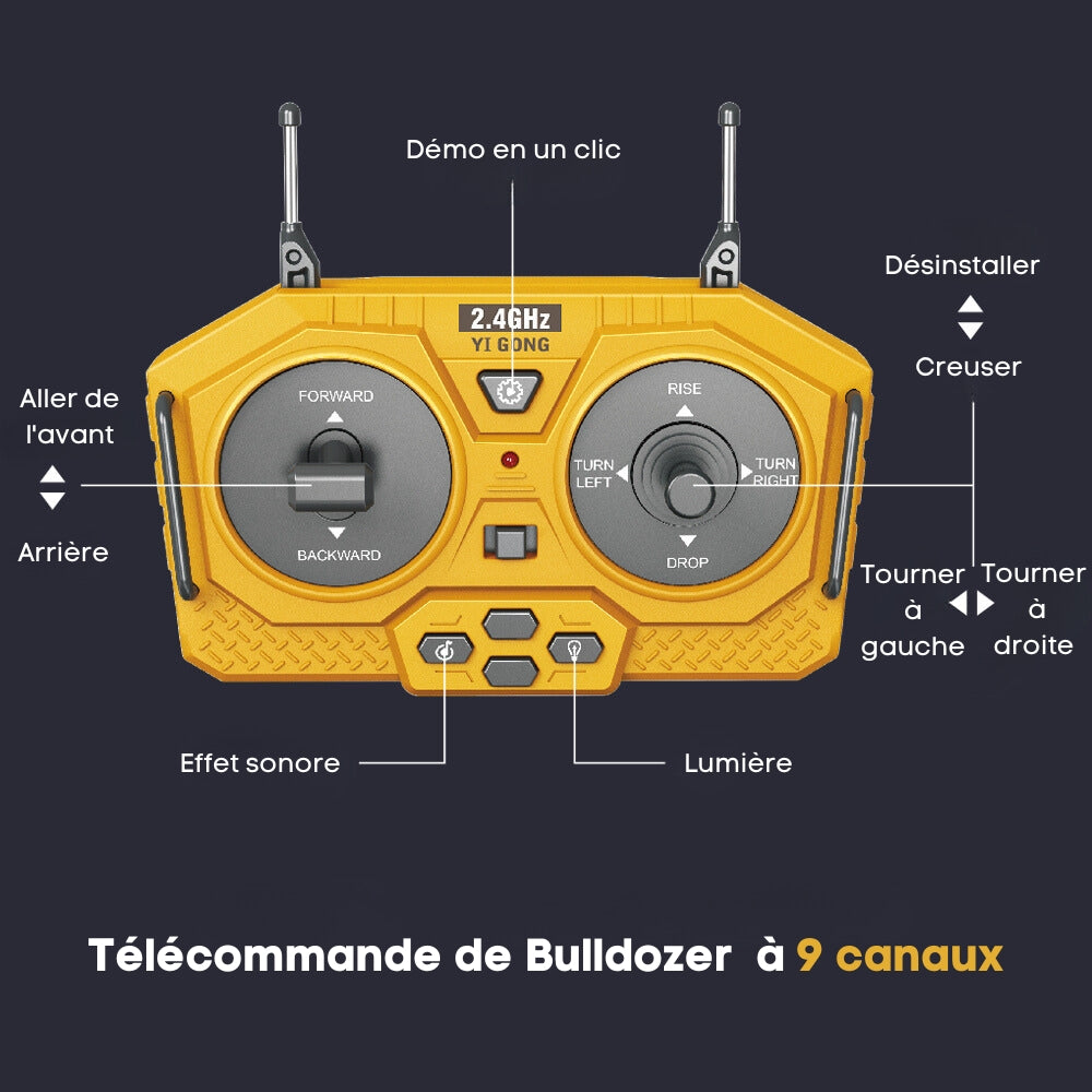 RealBuild™ - Jouet de Véhicule de Chantier Radiocommandé